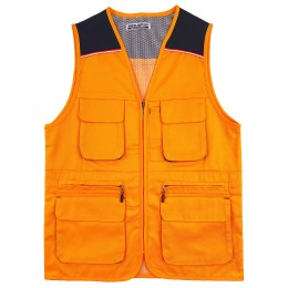 Online order custom vest jacket design black contrast color yellow zipper vest jacket SKV050 Online order custom vest jacket design black contrast color yellow zipper vest jacket SKV050